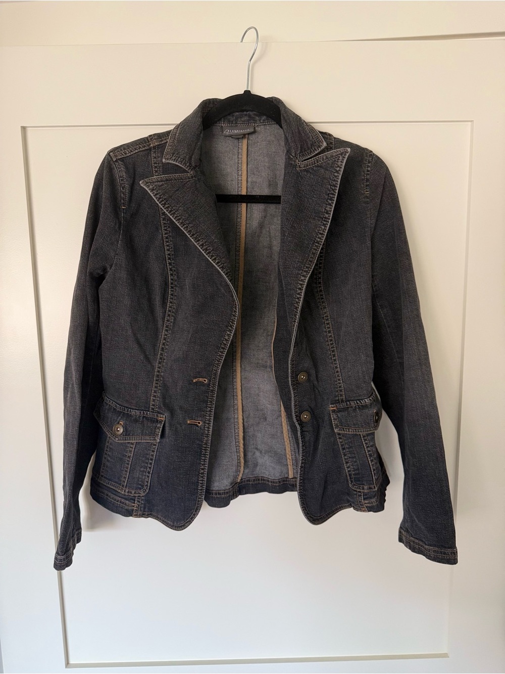 Y2K Classic Dark Denim Jacket